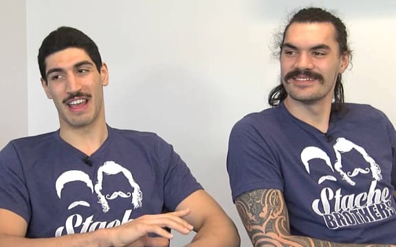 The 'Stache Bros' - Enes Kanter and Steven Adams.