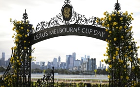 Flemmington race course archway in Melbourne.