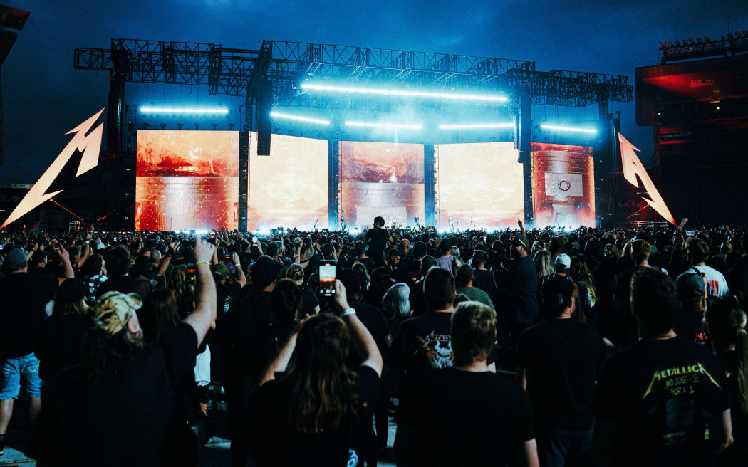 Metallica play at Auckland's Eden Park, November, 2025.