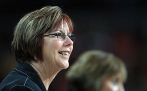 New Zealand coach Ruth Aitken during the New Zealand Silver Ferns versus Australian Diamonds Netball match at Vector Arena, Auckland, New Zealand on Sunday 5 September 2009. Photo: Andrew Cornaga / PHOTOSPORT