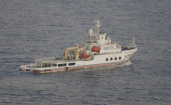 Chinese rescue and salvage ship Nan Hai Jiu is in the search zone.