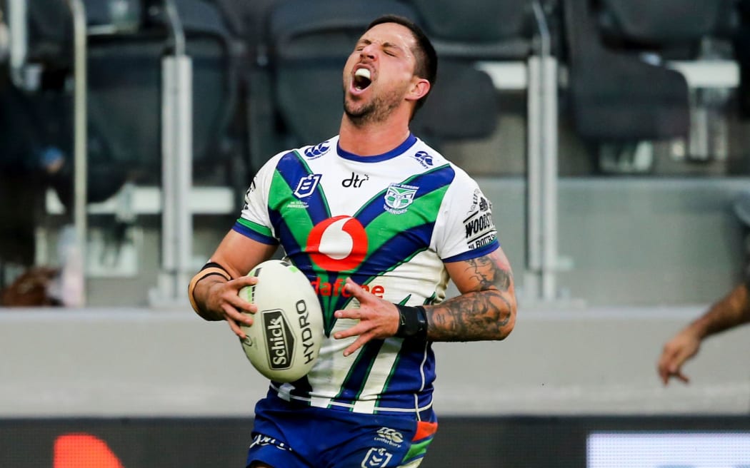 Gerard Beale reacts after his try is disallowed due to a forward pass that wasn't forward.