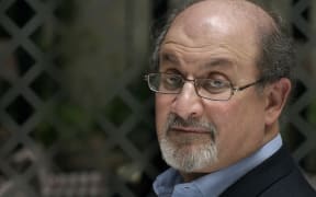 Salman Rushdie, English writer in 2008. Credit: Ulf Andersen / Aurimages. (Photo by ULF ANDERSEN / Ulf Andersen / Aurimages via AFP)