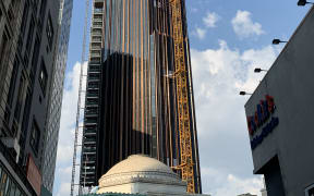 The Brooklyn Tower under construction.