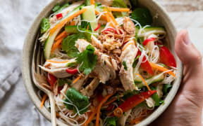 Vietnamese-inspired chicken noodle salad
