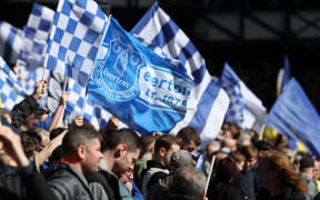 Everton fans at Goodison Park.