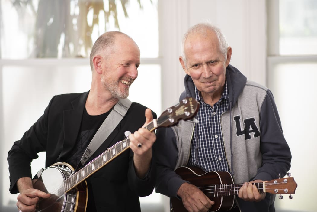 A music therapy session at the Raukatauri Music Therapy Centre in Auckland