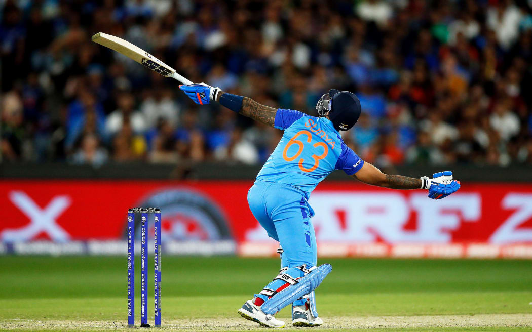 India's Suryakumar Yadav in action