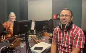 Damon Salesa & Susana Lea'ataua in the RNZ Studio.