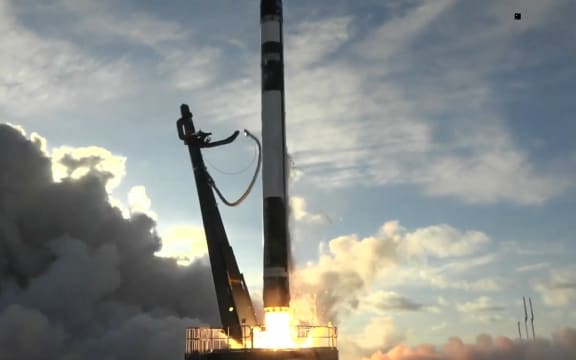 Lift off for Rocket Lab's second commercial rocket launch.