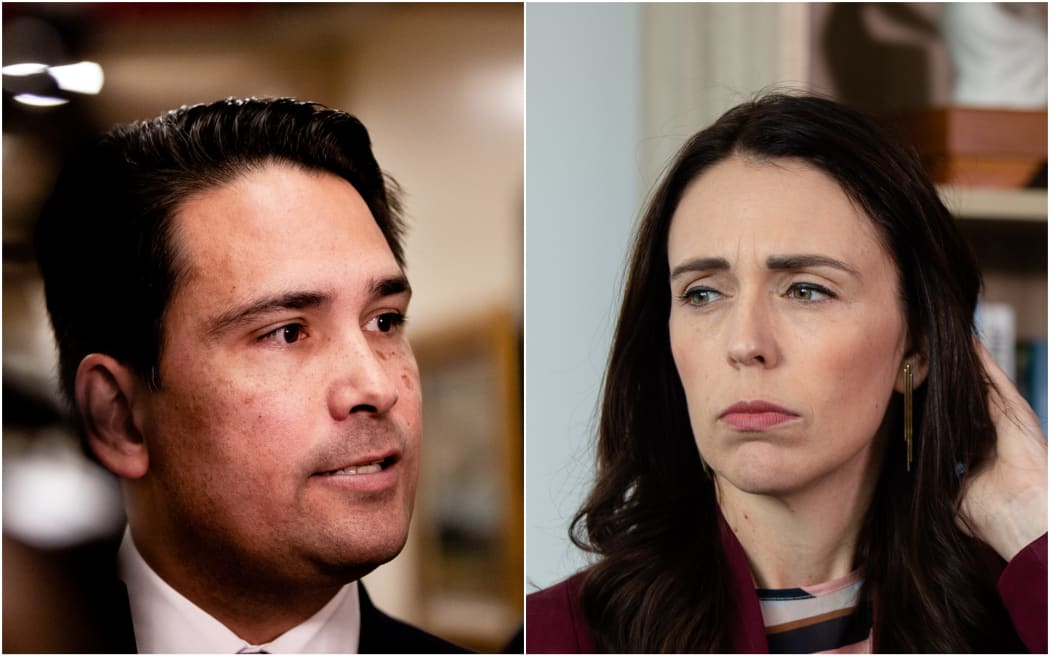 Simon Bridges and Jacinda Ardern