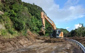 Slip clearing on the East Coast's SH35 between Tikitiki and Te Araroa, 25 January 2026.