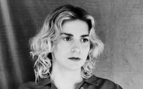 Portrait of Holly Arrowsmith in black and white