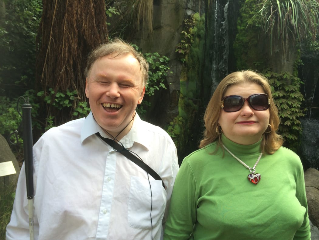 Johnathan Mosen and his wife Bonnie, who is also blind.