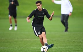 All Whites midfielder Sarpreet Singh.