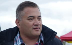 Former Maaori broadcaster Te Anga Nathan at Whairiri Ngata's tangi at Hiruharama Marae in Ruatoria.