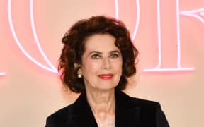 Canadian model and actress Dayle Haddon attends the Dior pre-fall fashion show at the Brooklyn Museum in Brooklyn, New York on April 15, 2024. (Photo by Andrea RENAULT / AFP)