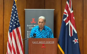 Winston Peters at the East-West Center in Honolulu, Hawaii.