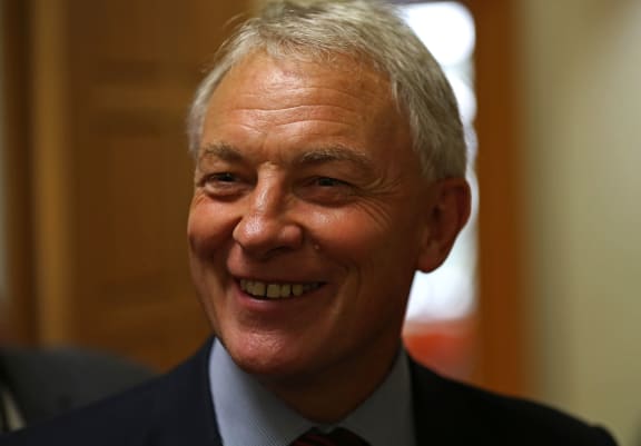 Phil Goff during caucas run this morning.