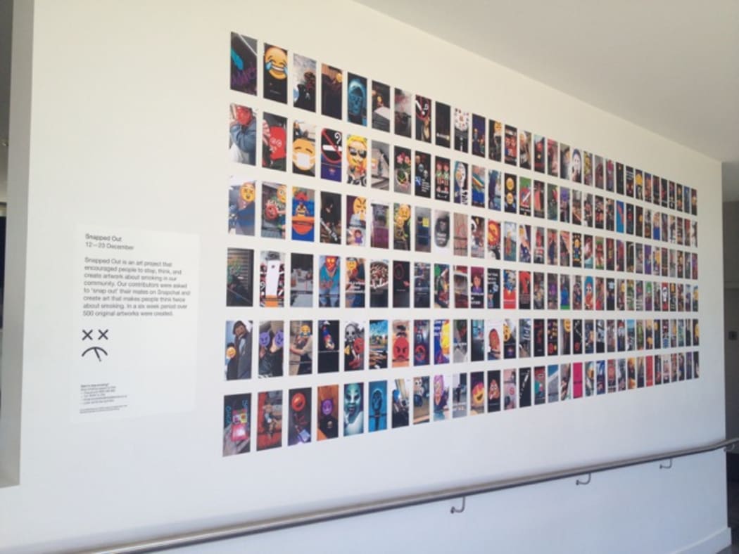 Snapped Out, led by Counties Manukau Health, is New Zealand's first anti-smoking campaign using Snapchat. It has received 500 pieces of user-generated artwork.