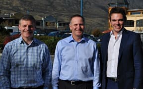 A photo of Todd Barclay out in Queenstown with Bill English and John Key