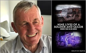 An image of Kelvin Davis and book cover.