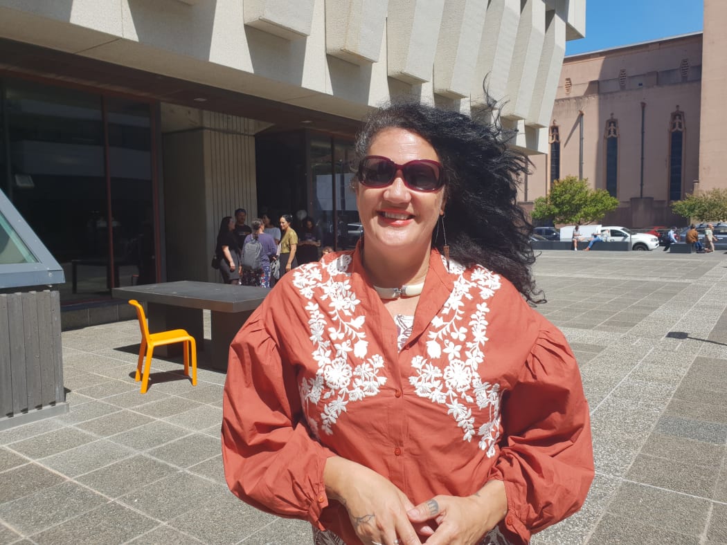 Suzanne Tamaki, who has been at court everyday, says Renae has been standing up for Māori and mana wahine.