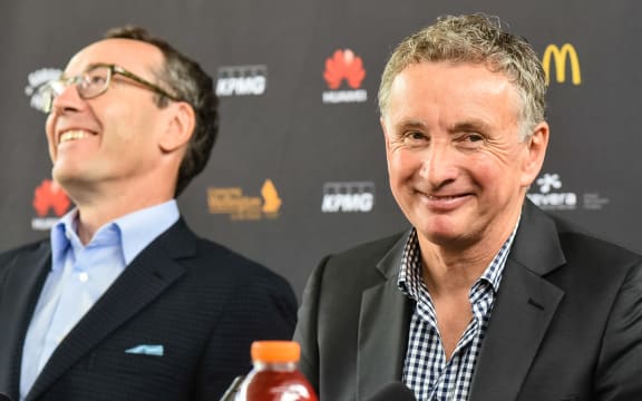 Ernie Merrick was still able to raise a smile as he left the club.