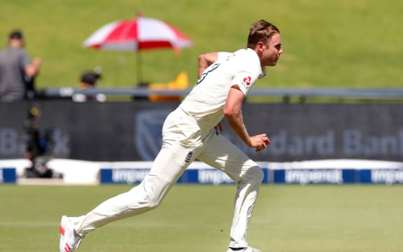 Stuart Broad of England.