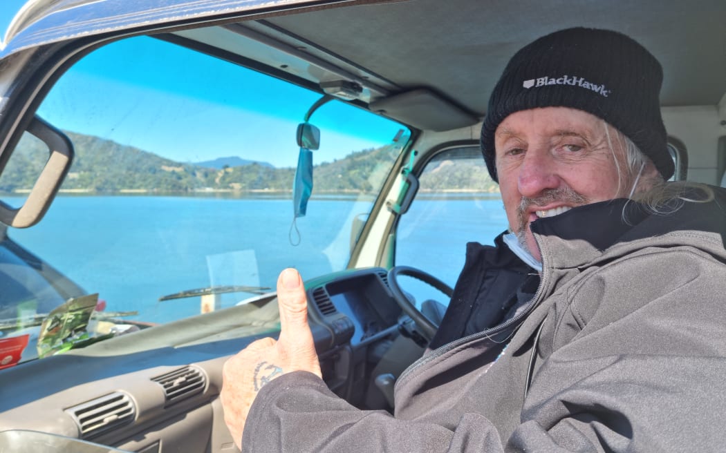 Waitaria Bay resident Staggers.
