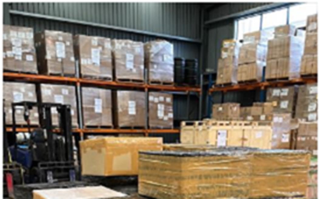 Boxes of illegally imported cigarettes seized by Customs from three Malaysian nations.