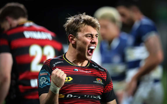 Louie Chapman celebrates.