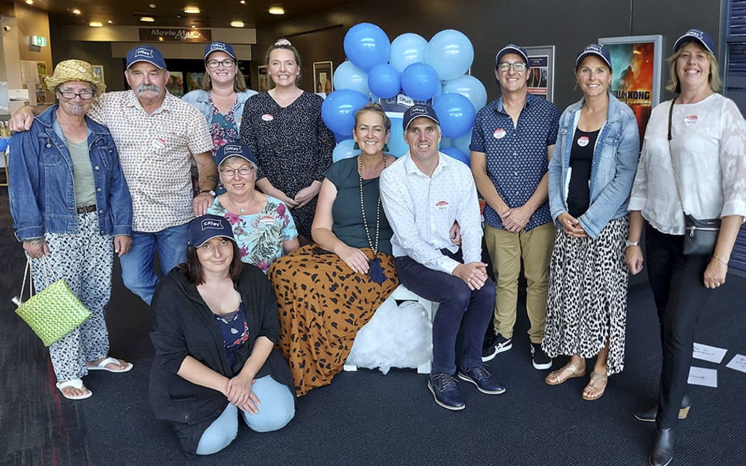 Committee for Caroline Bay playground revamp - Back row from left: Francine Spencer, Brent Birchfield, Amy Pateman, Melissa OKeefe, Owen Jackson (OJ) Alice Brice, Leanne Prendeville. Front row: Sarah Mills, Lynette Wilson, Roselyn Fauth,and Chris Fauth.