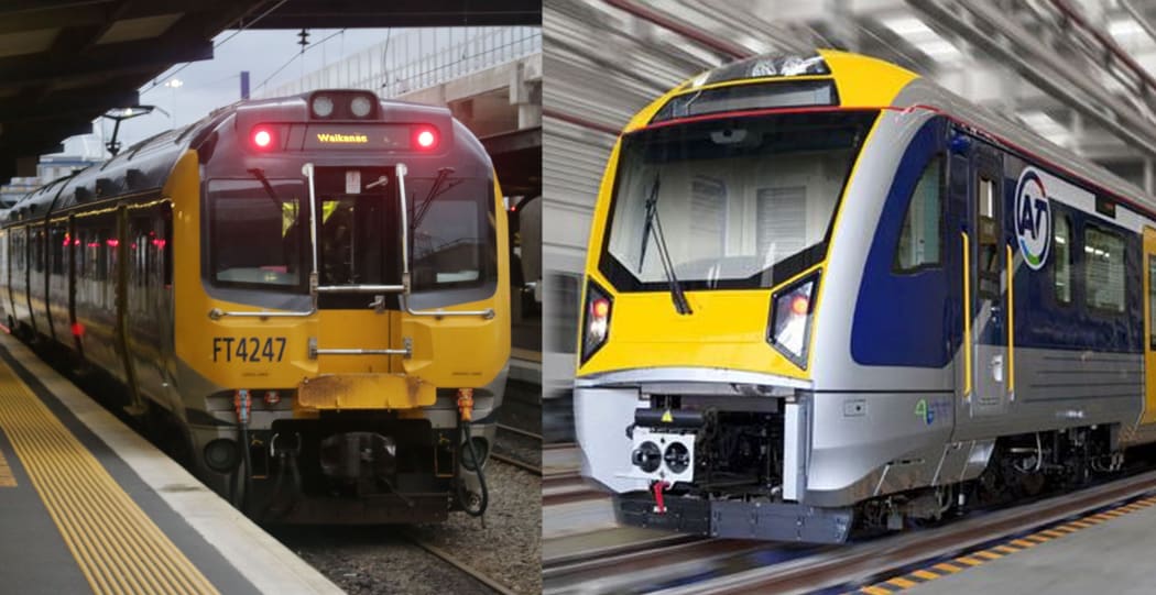 Auckland and Wellington trains