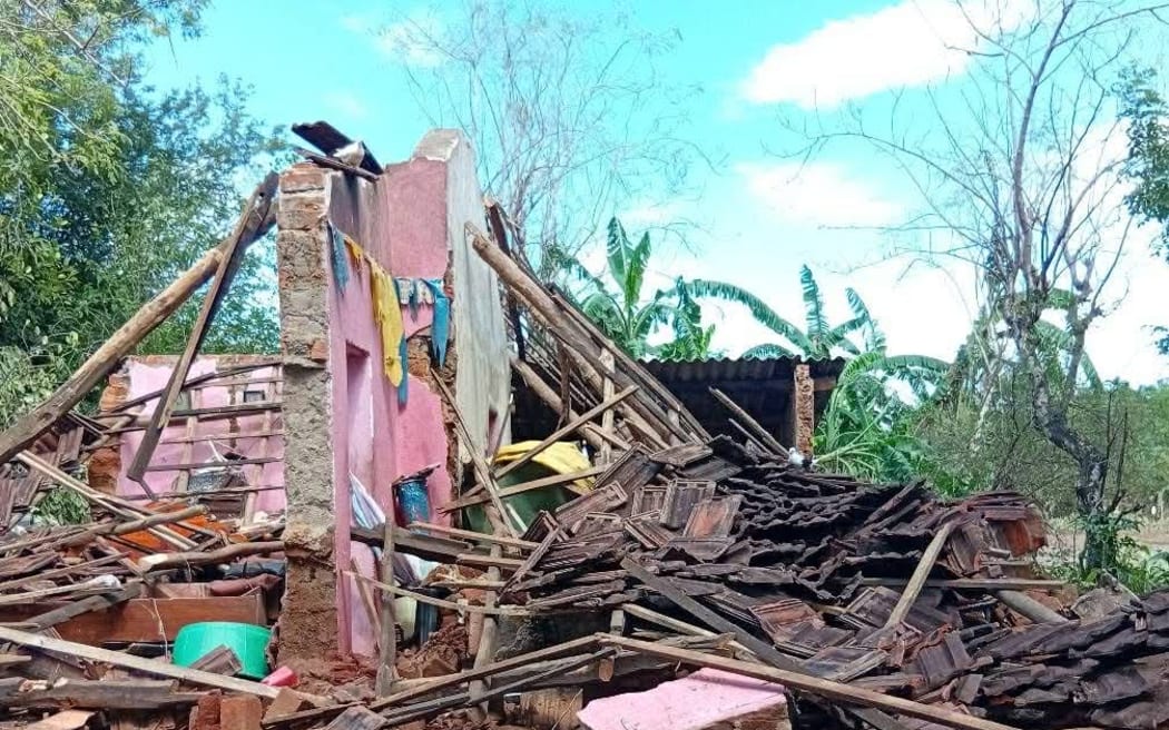 Cyclone Ditwah in the Spring Valley area (part of Badulla) in Sri Lanka.