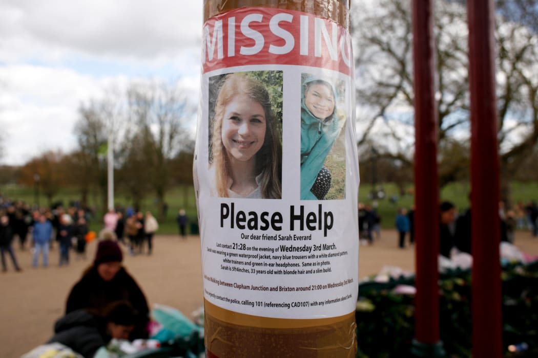 Posters of Sarah Everard were shared widely.