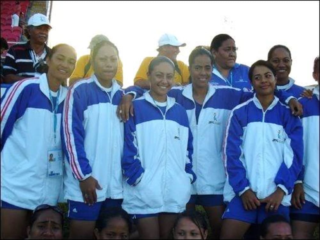 Samoa's 2013 touch rugby open women's team.