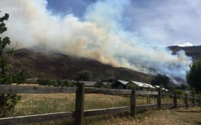 The fire on Mt Roy near Wanaka.