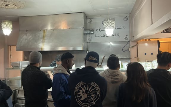 The line for Addington’s Afghan restaurant often extends out the door.