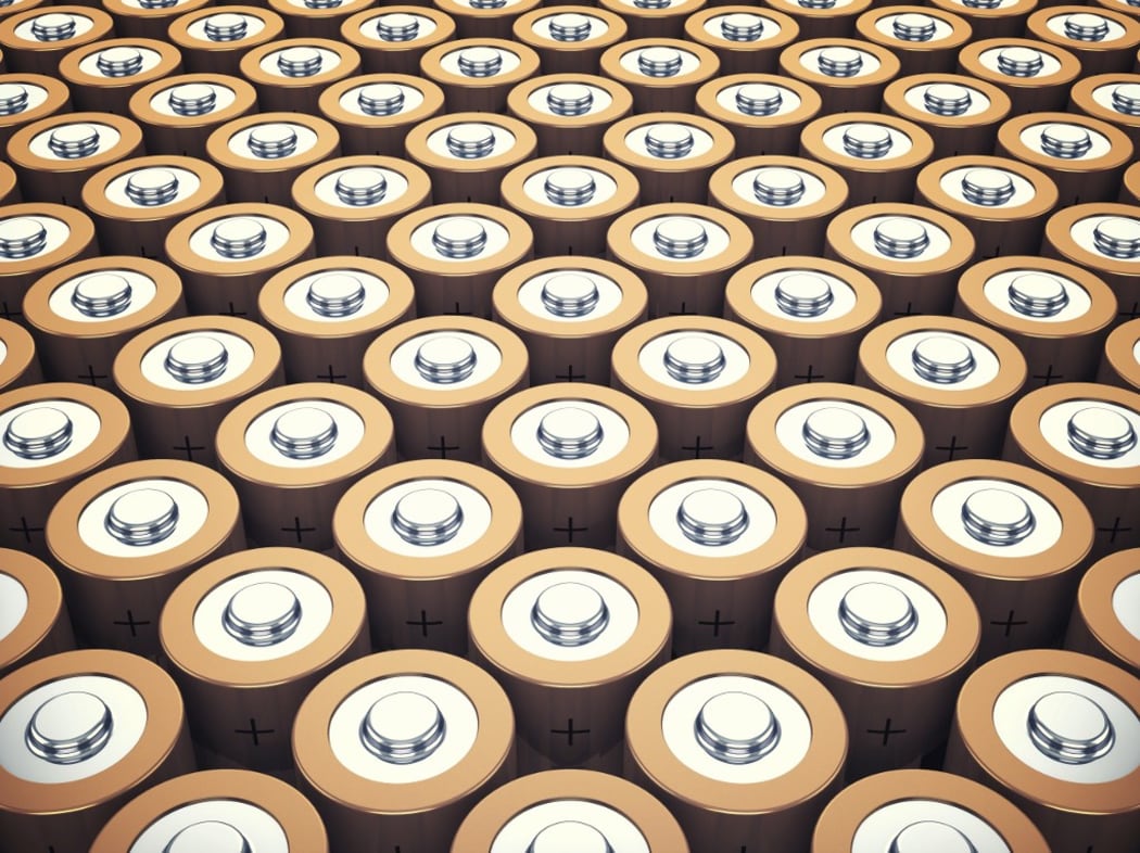 AA batteries, illustration.