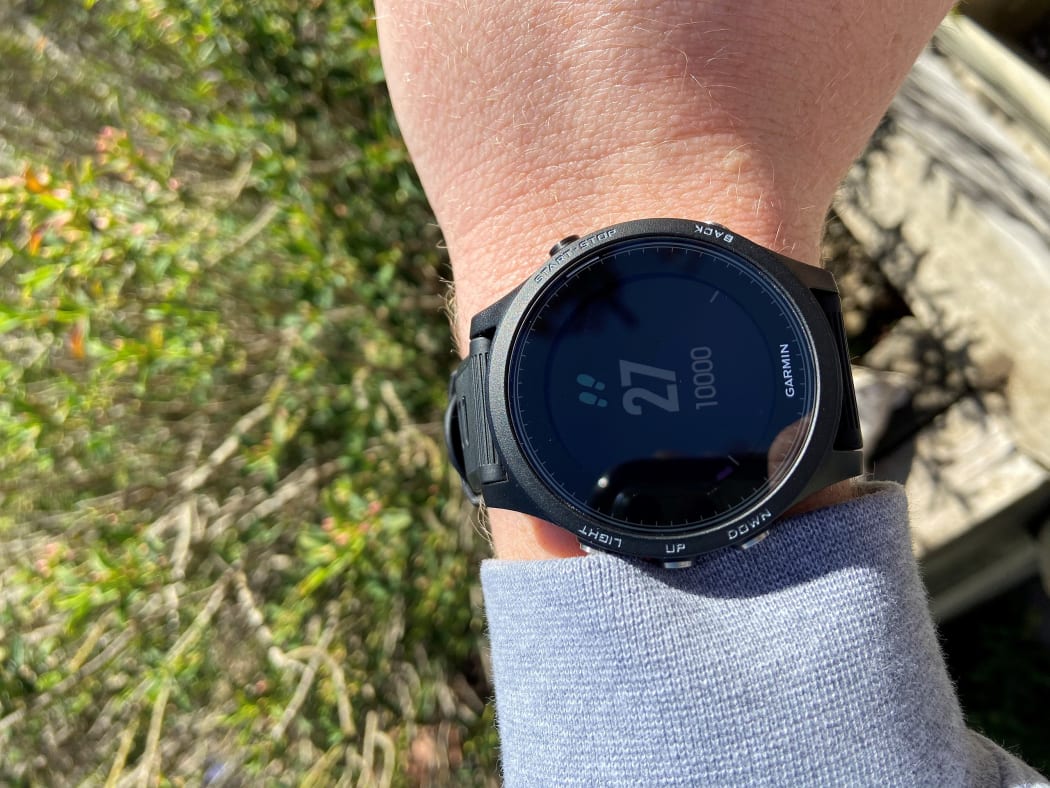 Garmin sports watch assisting with self-tracking
