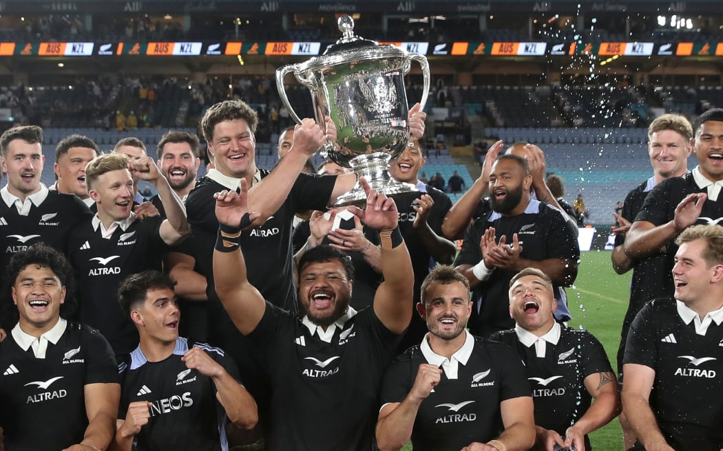 The All Blacks win the Bledisloe Cup.