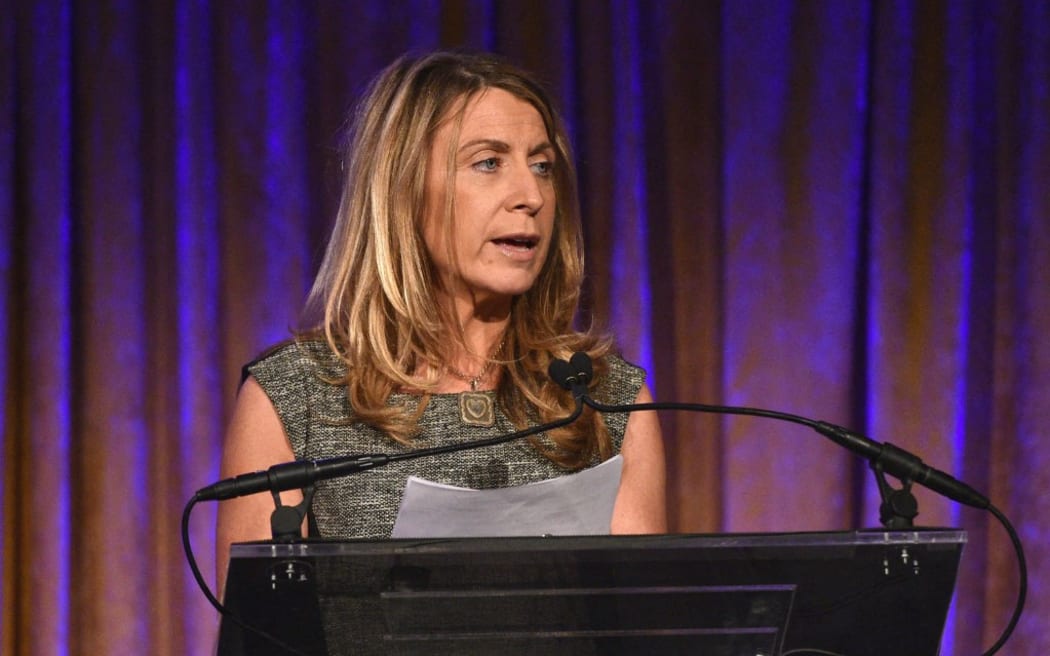 File photo. Deborah Turness, then-president of NBC News, speaks onstage during the International Women's Media Foundation's 2015 Courage in Journalism Awards on October 21, 2015 in New York City.