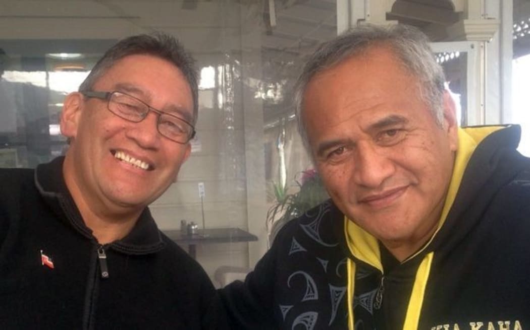 Mana Party leader Hone Harawira (left) and Māori Party president Tukoroirangi Morgan.
