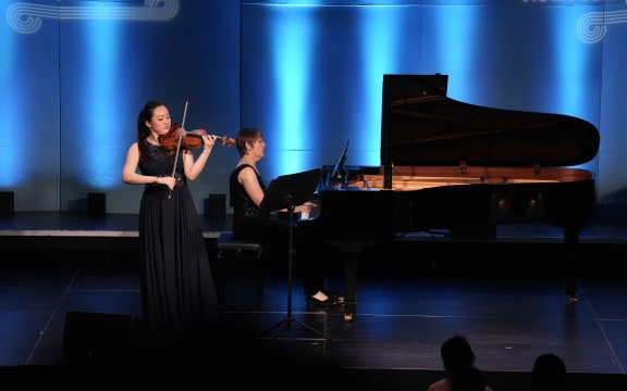 Karen Su performs at the Michael Hill International Violin Competition.