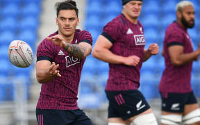 Peter Umaga-Jensen.
All Blacks training session. Auckland. October, 2020.
