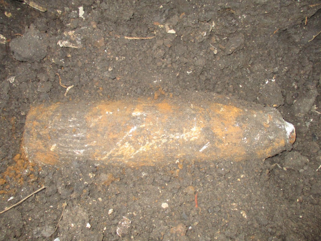 Unexploded ordnance found in the CBD in Solomon Islands' capital Honiara. Police said this  type of World War II shell is uncommon and has not been found before in Honiara's central business district.