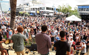 Soul supergroup Hipstamatics onstage at the National Jazz Festival, Tauranga