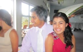 Tipene Maangi with Shaniah Semmens in 2011.