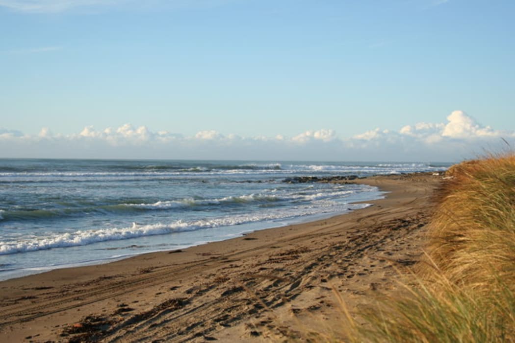 Riversdale Beach is 40 kilometres east of Masterton and known for its year-round surf.